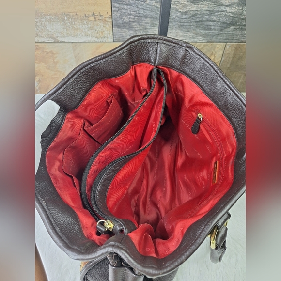 Adrienne Vittadini Animal Hair Satchel - A810458 - Picture 9 of 11